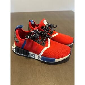 Adidas NMD R1 FV5330 Shoes Transmission Pack Red Blue Black Boys Size 5 1/2